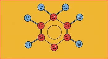 Poster showing atoms and ions